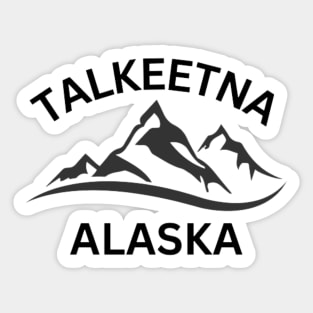 Talkeetna Alaska Mountains Souvenir Sticker